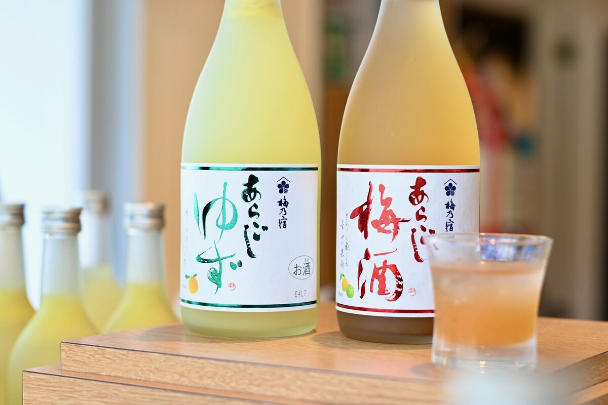 梅乃宿酒造の主力商品「あらごし」シリーズ